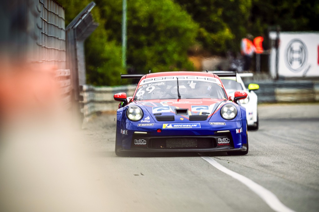 Gustav Krogh vil på podiet på Gelleråsen.
(Foto: Porsche Carrera Cup Scandinavia)